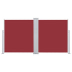 Vidaxl windscherm uittrekbaar 170x600 cm rood