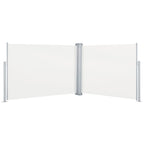 Vidaxl windscherm uittrekbaar 120x1000 cm crème
