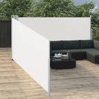 Vidaxl windscherm uittrekbaar 120x1000 cm crème