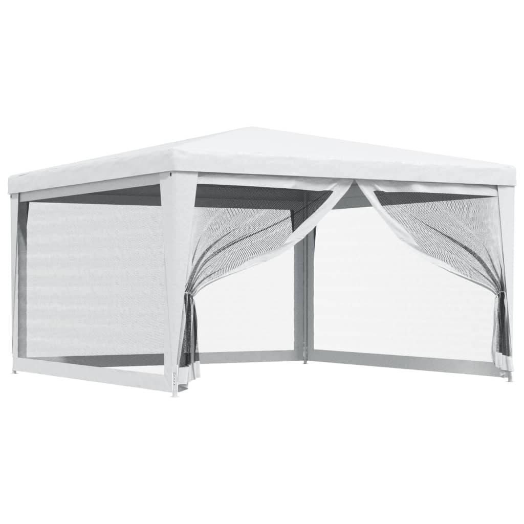 VidaXL Partytent met 4 mesh zijwanden 4x4 m wit
