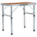 VidaXL Campingtafel inklapbaar 60x45 cm aluminium