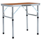 VidaXL Campingtafel inklapbaar 60x45 cm aluminium