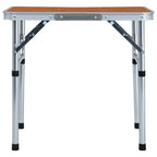 VidaXL Campingtafel inklapbaar 60x45 cm aluminium