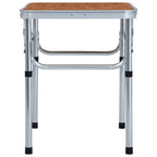 VidaXL Campingtafel inklapbaar 60x45 cm aluminium