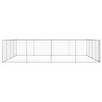 VidaXL Hondenkennel voor buiten 760x760x185 cm gegalvaniseerd staal