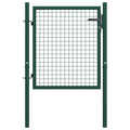 Vidaxl hekpoort staal 100x75 cm groen