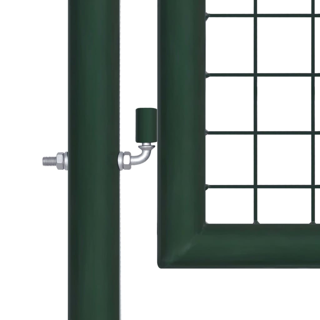 Vidaxl hekpoort staal 100x75 cm groen