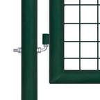 Vidaxl hekpoort staal 100x75 cm groen