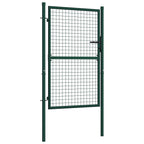 Vidaxl hekpoort staal 100x125 cm groen