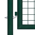 Vidaxl hekpoort staal 100x150 cm groen