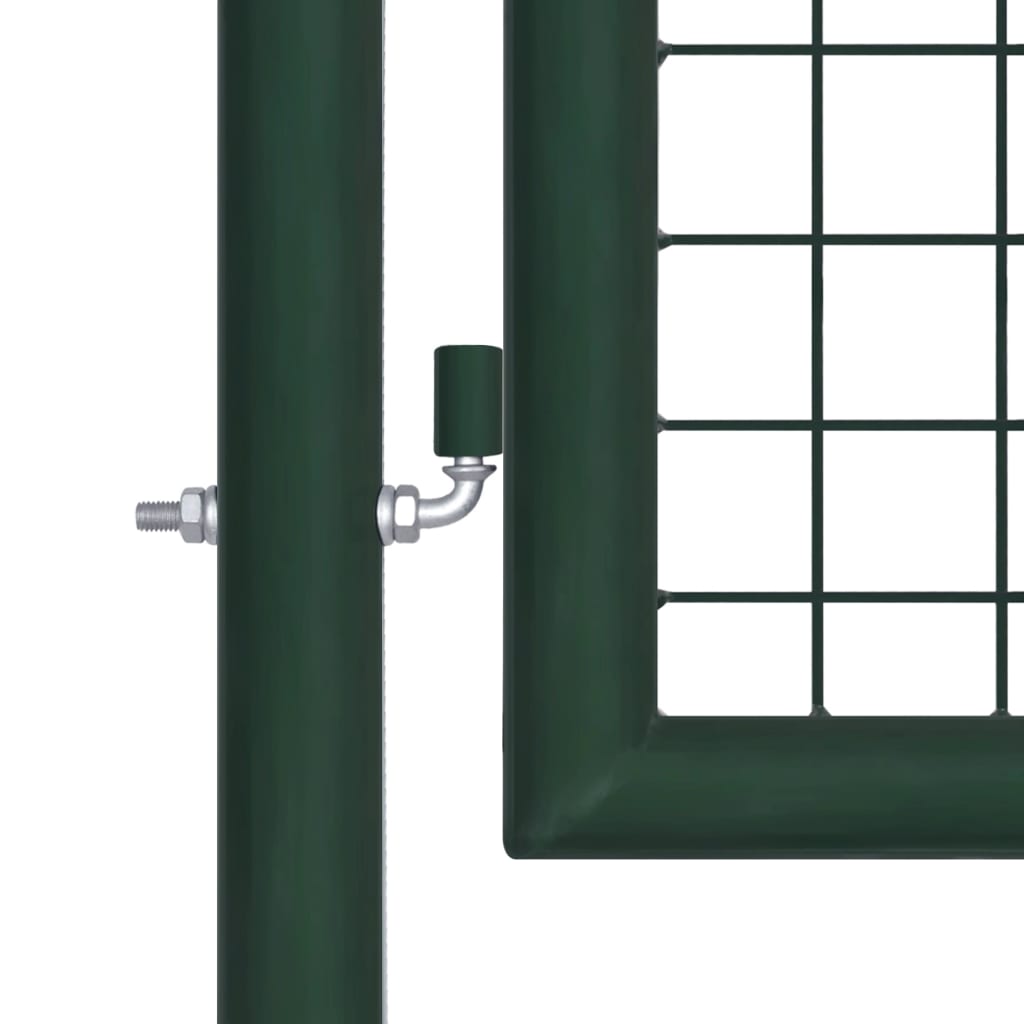 Vidaxl hekpoort staal 100x150 cm groen
