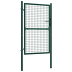 Vidaxl hekpoort staal 100x200 cm groen