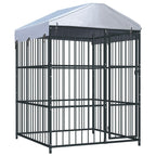 VidaXL Hondenkennel voor buiten met dak 150x150x200 cm