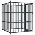 VidaXL Hondenkennel voor buiten 150x150x185 cm
