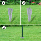 VidaXL Hek 25x1,7 m staal groen