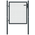 Vidaxl tuinhek van gaas gegalvaniseerd staal 100x75 cm grijs