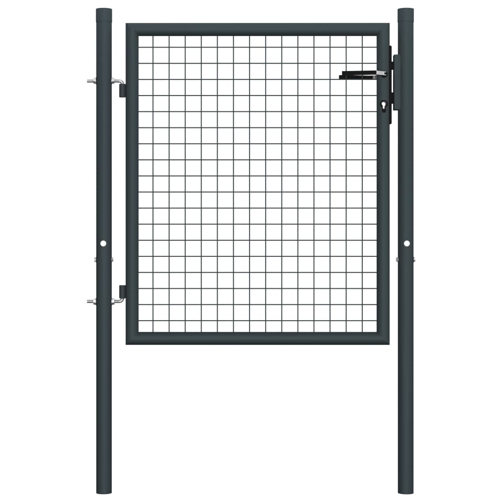 Vidaxl tuinhek van gaas gegalvaniseerd staal 100x75 cm grijs