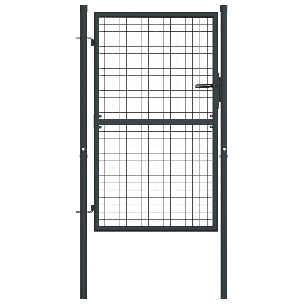 Vidaxl tuinhek van gaas gegalvaniseerd staal 100x125 cm grijs