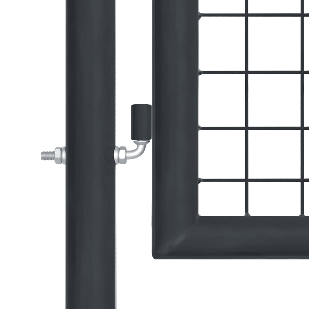 Vidaxl tuinhek van gaas gegalvaniseerd staal 100x200 cm grijs
