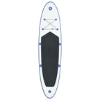Vidaxl stand up paddleboardset opblaasbaar blauw en wit