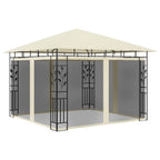 VidaXL Prieel met klamboe 180 g m² 3x3x2,73 m crème
