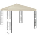 Vidaxl prieel 3x3 m crème