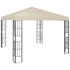 Vidaxl prieel 3x3 m crème