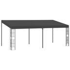 VidaXL Wandprieel 3x6 m stof antracietkleurig
