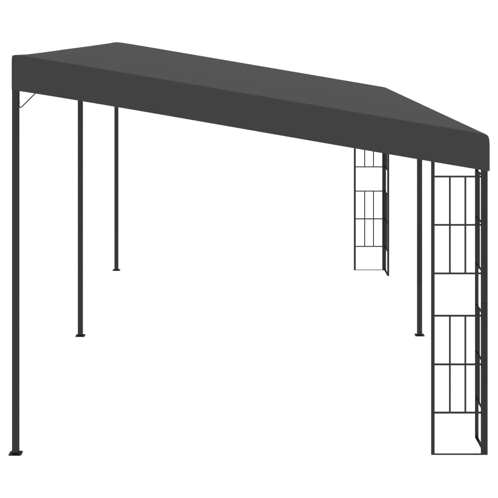 VidaXL Wandprieel 3x6 m stof antracietkleurig