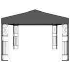 VidaXL Prieel 3x4 m stof antraciet