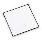 Vidaxl doucheafvoer met 2-in-1 deksels 28x28 cm roestvrij staal