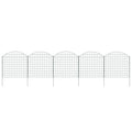 Vidaxl schuttingset gebogen 77,5x78,5 cm groen