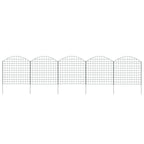 Vidaxl schuttingset gebogen 77,5x78,5 cm groen