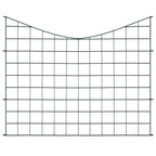Vidaxl schuttingset hol gebogen 77,5x64 cm groen