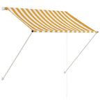 Vidaxl luifel uittrekbaar 100x150 cm geel en wit