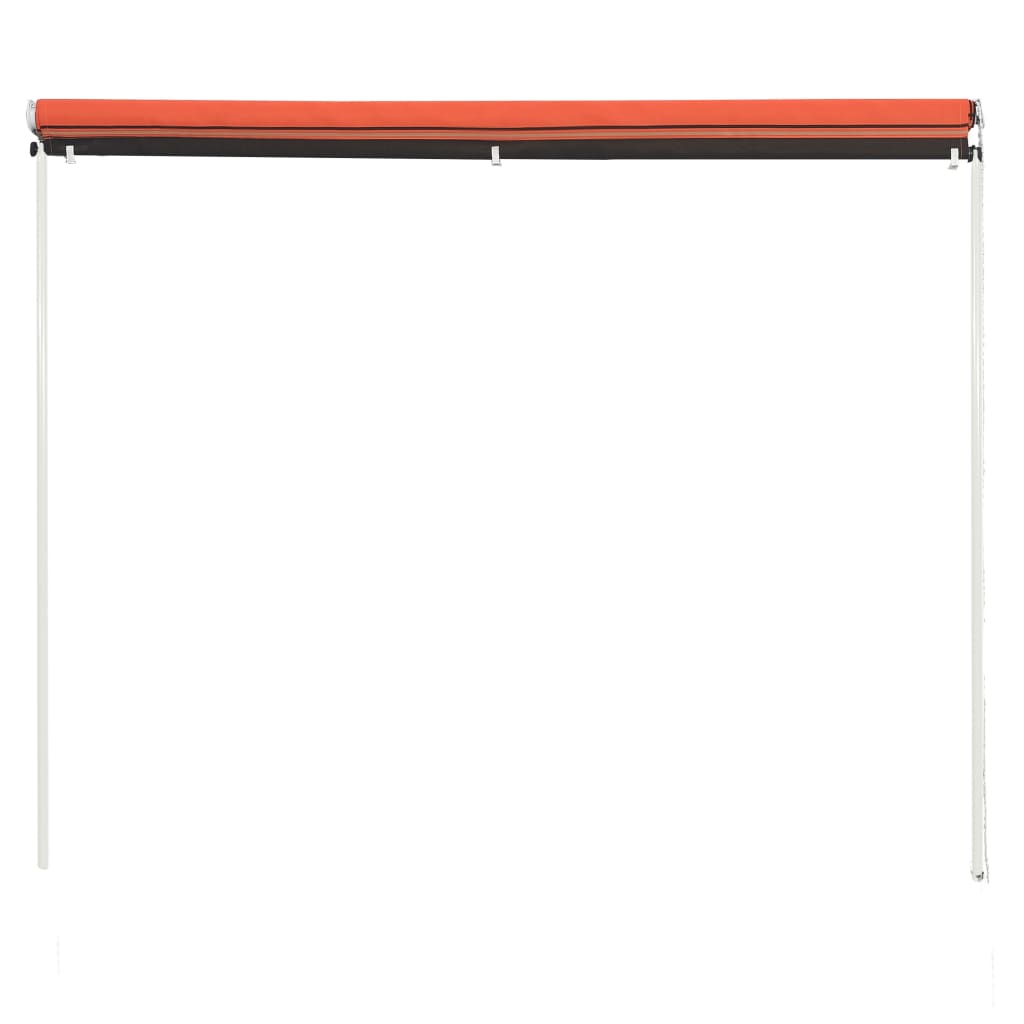 Vidaxl luifel uittrekbaar 100x150 cm oranje en bruin
