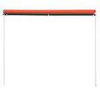 Vidaxl luifel uittrekbaar 200x150 cm oranje en bruin