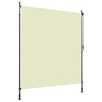 Vidaxl rolgordijn voor buiten 200x270 cm crème