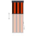 Vidaxl rolgordijn voor buiten 60x250 cm oranje en bruin
