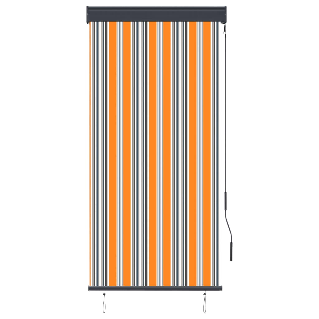 VidaXL Rolgordijn voor buiten 80x250 cm geel en blauw