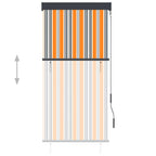 VidaXL Rolgordijn voor buiten 80x250 cm geel en blauw
