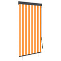 VidaXL Rolgordijn voor buiten 80x250 cm wit en oranje