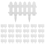 Vidaxl gazonranden 25 st 10 m pp wit