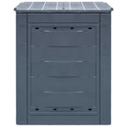 Vidaxl compostbakken 2 st 520 l 60x60x73 cm grijs