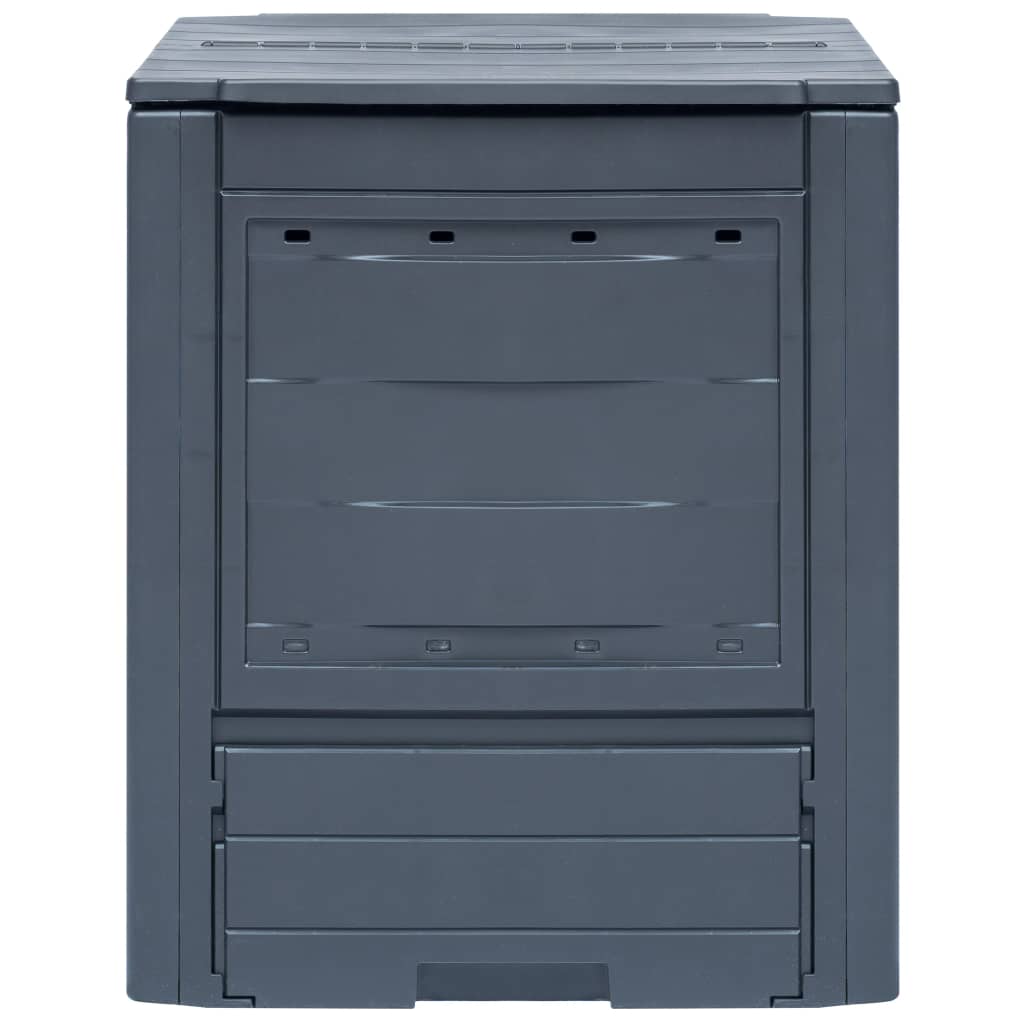 Vidaxl compostbakken 3 st 780 l 60x60x73 cm grijs