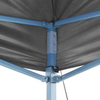 Vidaxl partytent met 2 zijwanden inklapbaar 2x2 m staal antraciet