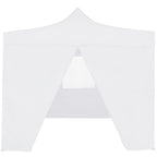 Vidaxl partytent met 4 zijwanden inklapbaar 2x2 m staal wit