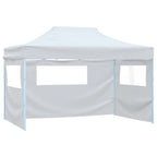 Vidaxl partytent met 3 zijwanden inklapbaar 280x410x315 cm staal wit