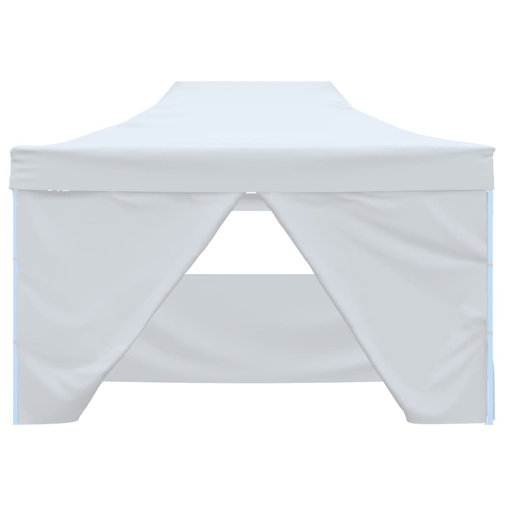 Vidaxl partytent met 4 zijwanden inklapbaar 280x410x315 cm staal wit