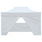 Vidaxl partytent met 4 zijwanden inklapbaar 280x410x315 cm staal wit